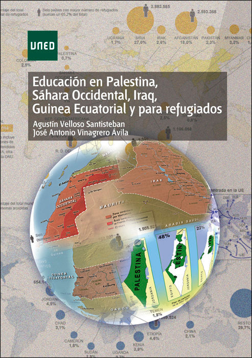 Educación en Palestina, Sáhara Occidental, Iraq, Guinea Ecuatorial y para refugiados, de Velloso Santisteban, Agustín | porta