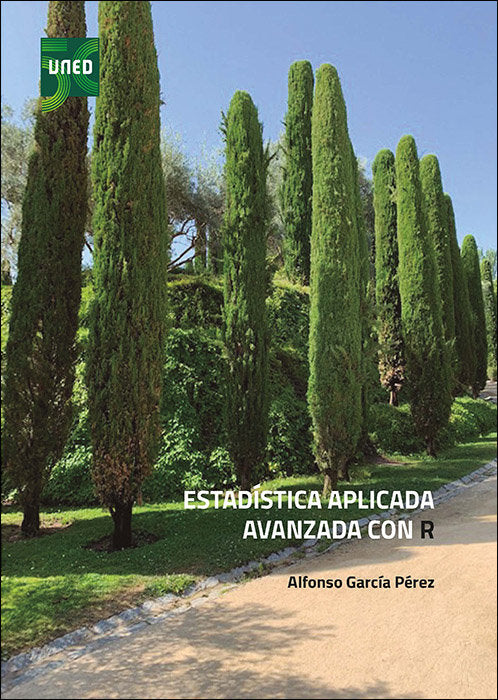 ESTADISTICA APLICADA AVANZADA CON R, de GARCIA PEREZ, ALFONSO | portada del libro