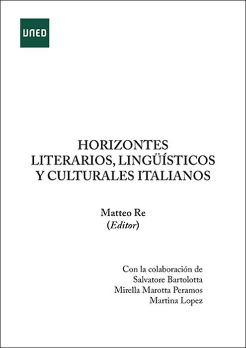 HORIZONTES LITERARIOS, LINGUISTICOS Y CULTURALES ITALIANOS | portada del libro