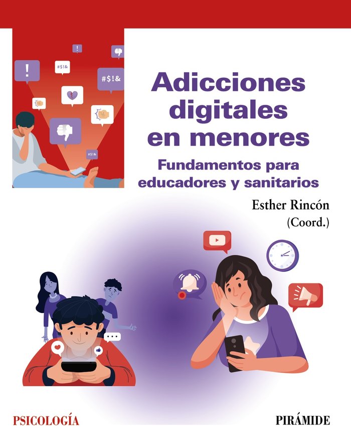 Adicciones digitales en menores, de RINCON FERNANDEZ, M.ª ESTHER | portada del libro