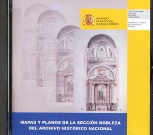CATALOGO DE MAPAS Y PLANOS DE LA SECCION NOBLEZA DEL ARCHIVO HISTORICO NACIONAL | portada del libro