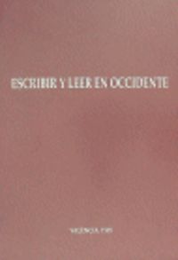 Escribir y leer en Occidente, de AA.VV. | portada del libro