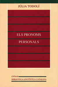 Els pronoms personals, de Todolí Cervera | portada del libro