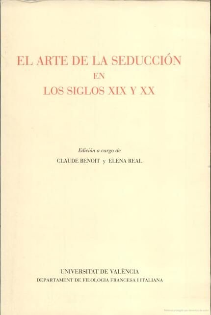 El arte de la seducción en los siglos XIX y XX, de Varios autores | portada del libro
