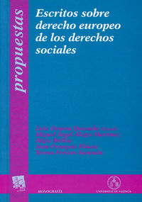 Escritos sobre derecho europeo de los derechos sociales, de Alegre Martínez | portada del libro