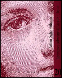 Lecciones sobre metafísica de lo bello, de Schopenhauer, Arthur | portada del libro