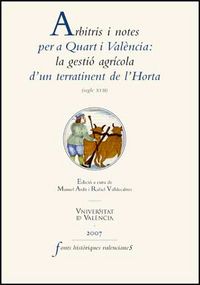 Arbitris i notes per a Quart i València: la gestió agrícola d'un terratinent de l'Horta, de Varios autores | portada del libr