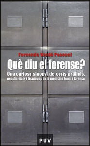 Què diu el forense?, de Verdú Pascual | portada del libro