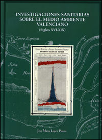 Investigaciones sanitarias sobre el medio ambiente valenciano (siglos XVI-XIX), de López Piñero | portada del libro