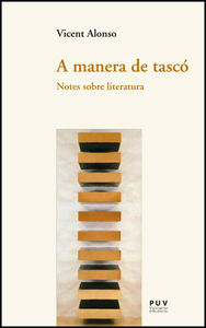 A manera de tascó, de Alonso | portada del libro