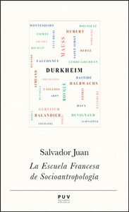 La Escuela Francesa de Socioantropología, de Juan, Salvador | portada del libro