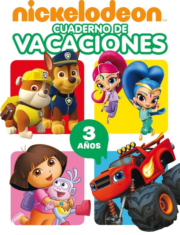 Cuaderno de vacaciones Nickelodeon. 3 años, de Nickelodeon | portada del libro