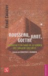 ROUSSEAU KANT GOETHE, de CASSIRER,ERNST | portada del libro
