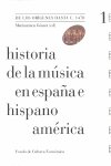 Historia de la música en España e Hispanoamérica, volumen 1, de Asensio Palacios, Juan Carlos | portada del libro