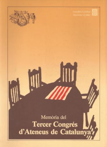 Memòria del Tercer Congrés d'Ateneus de Catalunya, de AA.VV. | portada del libro