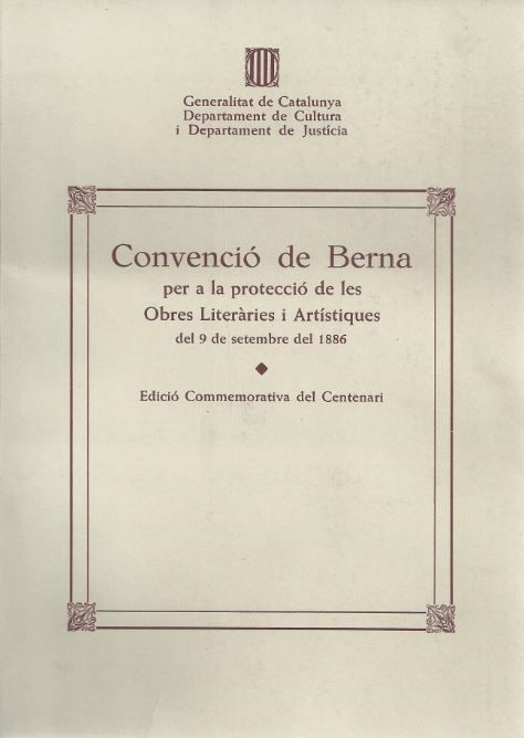 Convenció de Berna per a la protecció de les obres literàries i art¡stiques del 9 de setembre del 18, de AA.VV. | portada del