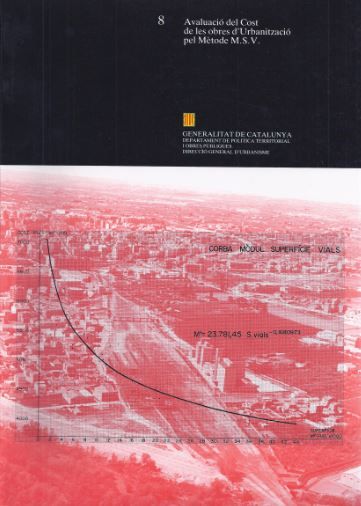 Avaluació del cost de les obres d'urbanització pel mètode MSV, de AA.VV. | portada del libro