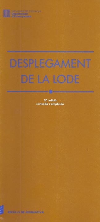Desplegament de la LODE, de AA.VV. | portada del libro