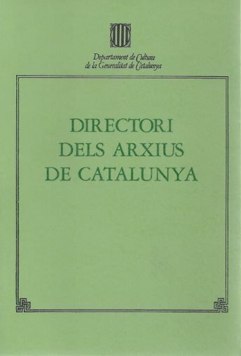 Directori dels arxius de Catalunya, de AA.VV. | portada del libro