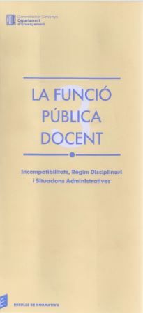 funció pública docent. Incompatibilitats, de AA.VV. | portada del libro