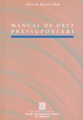 Manual de dret pressupostari, de DE ROVIRA I MOLA , ALBERT | portada del libro