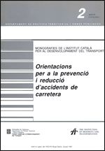 Orientacions per a la prevenció i reducció d'accidents de carretera, de AA.VV. | portada del libro