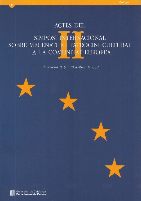 Actes del II Simposi Internacional sobre Mecenatge i Patrocini Cultural a la Comunitat Europea, de AA.VV. | portada del libro