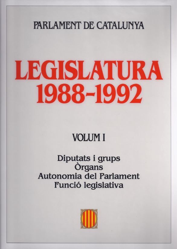 Legislatura 1988-1992. Parlament de Catalunya (4 volums), de AA.VV. | portada del libro