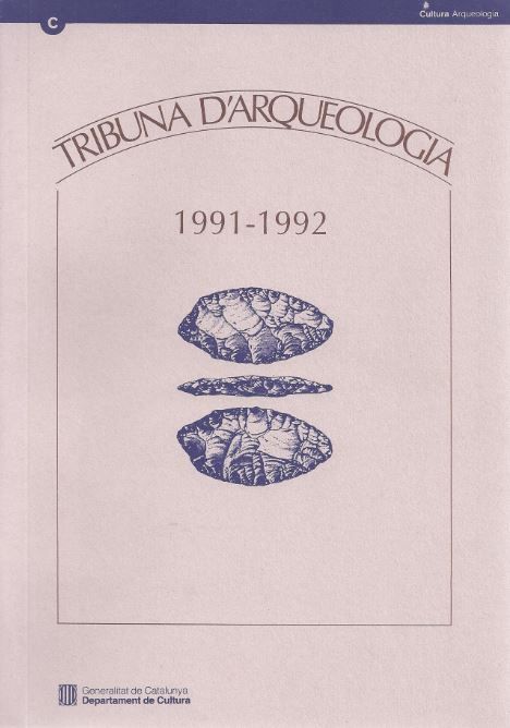 Tribuna d'arqueologia 1991-1992, de AA.VV. | portada del libro