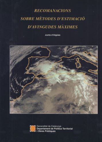 Recomanacions sobre mètodes d'estimació d'avingudes màximes, de AA.VV. | portada del libro