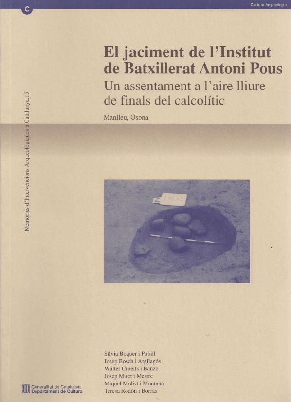jaciment de l'institut de batxillerat Antoni Pous/El | portada del libro
