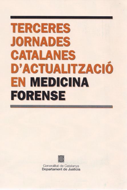 Terceres Jornades Catalanes d'Actualització en Medicina Forense. Barcelona, de AA.VV. | portada del libro