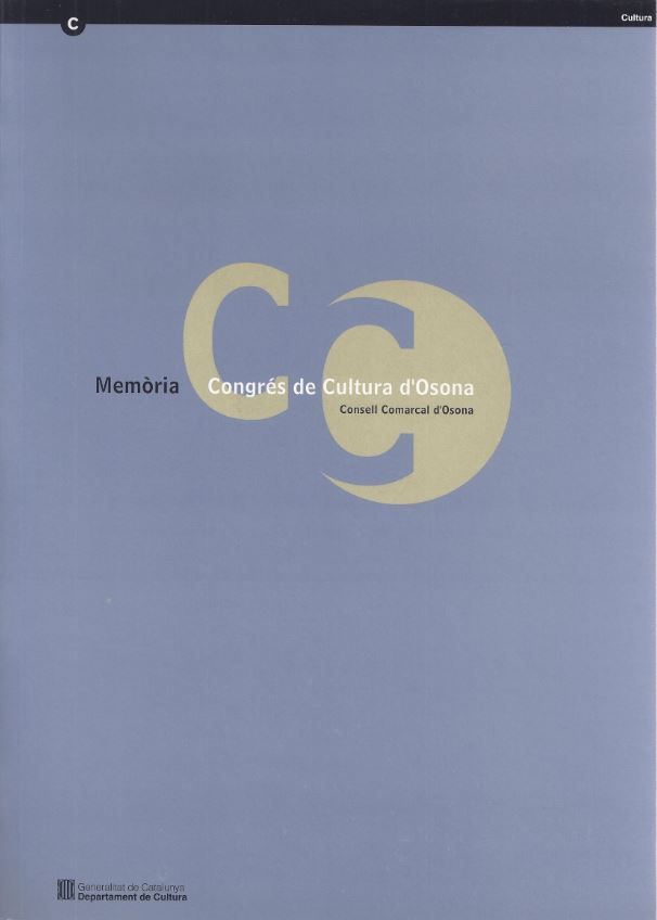 Congrés de Cultura d'Osona. Memòria, de AA.VV. | portada del libro
