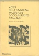 Actes de la Cinquena Trobada de Sociolingüistes Catalans. Barcelona, de AA.VV. | portada del libro