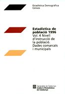 ESTADISTICA DE POBLACIO, 1996, de AA.VV. | portada del libro