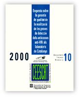 ENQUESTA SOBRE LA GARANTIA DE QUALITAT DE LA REALITZACIO DE PROVES DE DETECCIO DELS ANTICOSSOS ANTI, de AA.VV. | portada del