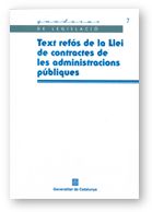 TEXT REFOS DE LA LLEI DE CONTRACTES DE LES ADMINISTRACIONS PUBLIQUES, de AA.VV. | portada del libro