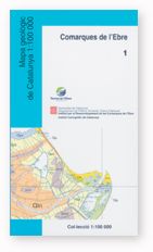 MAPA GEOLOGIC DE CATALUNYA 1:100 000. COMARQUES DE L'EBRE, de AA.VV. | portada del libro