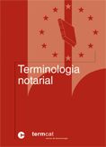 TERMINOLOGIA NOTARIAL, de BOVER I SALVADO | portada del libro