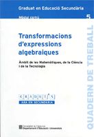 Transformacions d'expressions algebraiques. Àmbit de les Matemàtiques, de AA.VV. | portada del libro