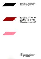 ESTIMACIONS DE POBLACIO 2005, de AA.VV. | portada del libro