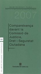 Compareixença davant la Comissió de Justícia, de Tura i Camafreita, Montserrat | portada del libro