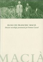 ELOGI DE FRANCESC MACIA, de GASSOL, VENTURA | portada del libro