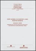 Cort General de Montsó (1585) Montsó-Binèfar. Annexos i índex. Esborrany del procés familiar del bra, de Serra i Puig, Eva |