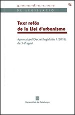 TEXT REFOS DE LA LLEI D'URBANISME, de AA.VV. | portada del libro