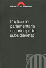 aplicació parlamentària del principi de subsidiarietat/L', de AA.VV. | portada del libro