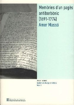 Memòries d'un pagès antiborbònic (1691-1774), de Massó, Amer | portada del libro