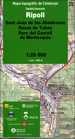 MAPA TOPOGRAFIC DE CATALUNYA 1:25 000 CAPITALS COMARCALS. R, de INSTITUT CARTOGR·FIC I GEOLÃGIC DE CATA | portada del libro