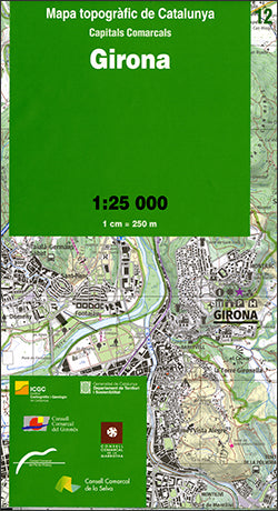Mapa topogràfic de Catalunya 1:25 000. Girona, de Institut Cartogràfic i Geològic de Catalunya | portada del libro