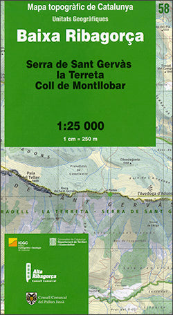 Mapa topogràfic de Catalunya 1:25 000. Baixa Ribagorça, de Institut Cartogràfic i Geològic de Catalunya | portada del libro
